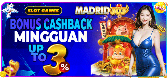 BONUS CASHBACK SLOT 3%
